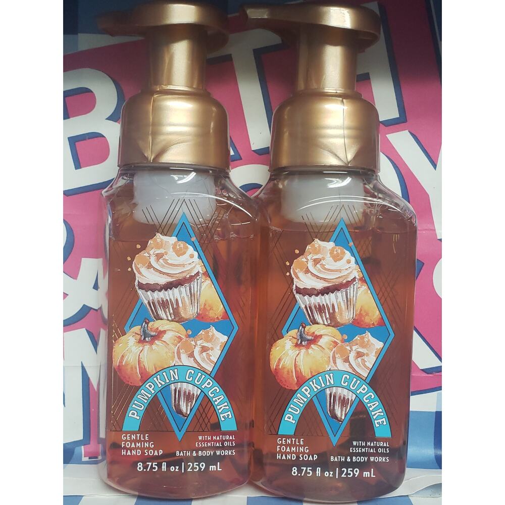 BBW Pumpkin Cupcake Gentle Foaming Hand Soap 2 Pack